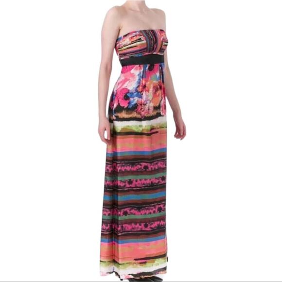 Sue Wong Floral Maxi Dress Multicolor - Picture 1 of 16